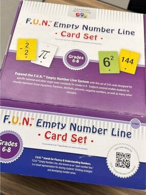 F.U.N. Empty Number Line Card Set